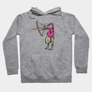 Vintage Creepy Circus Acrobat Archer Hoodie